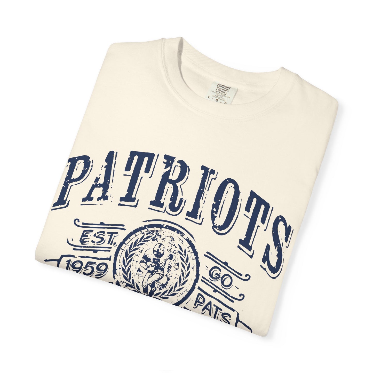 Patriots Vintage Football T-Shirt — New England "PATS" Graphic Tee