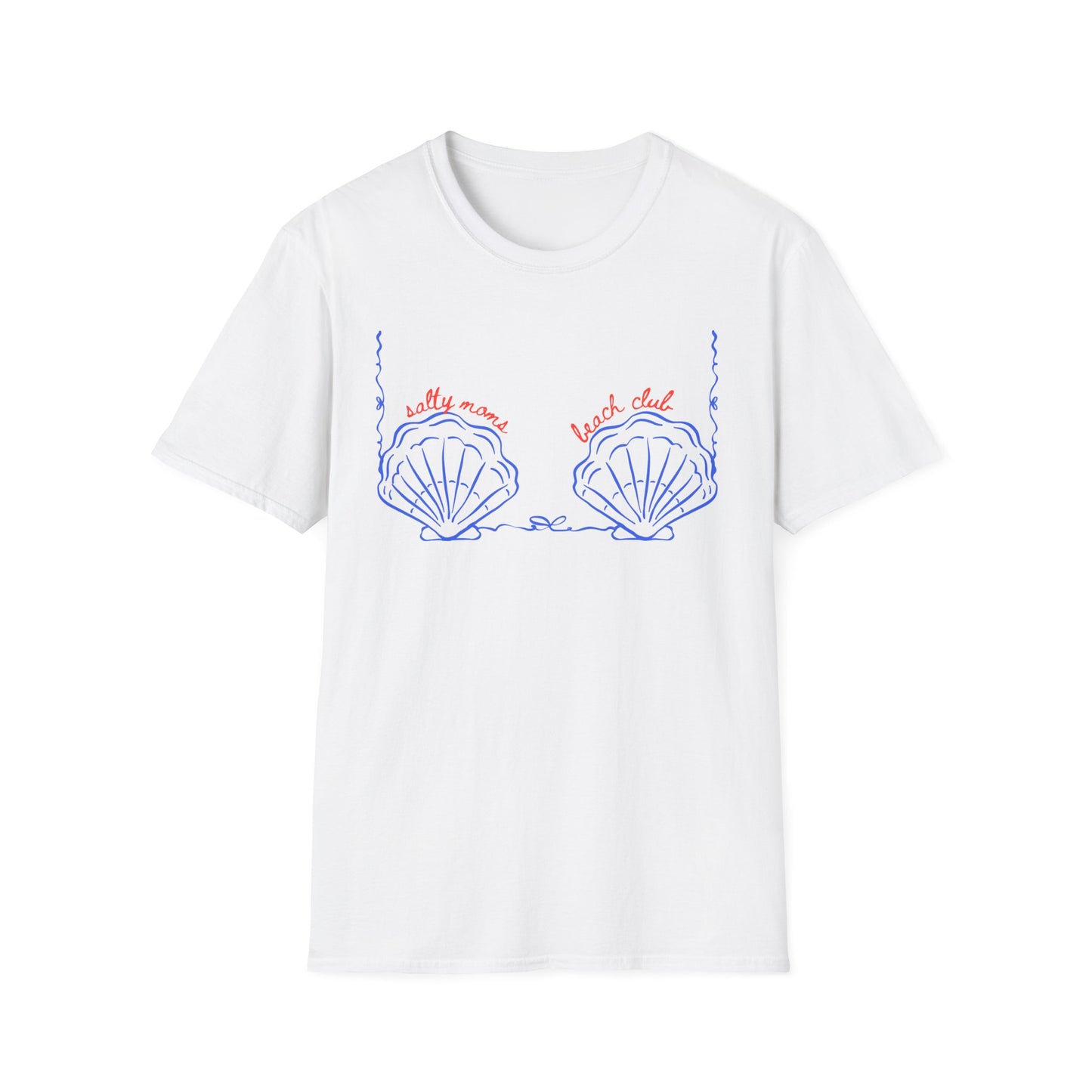 T-Shirt — 'Salty Mama Beach Club' Seashell Graphic Tee