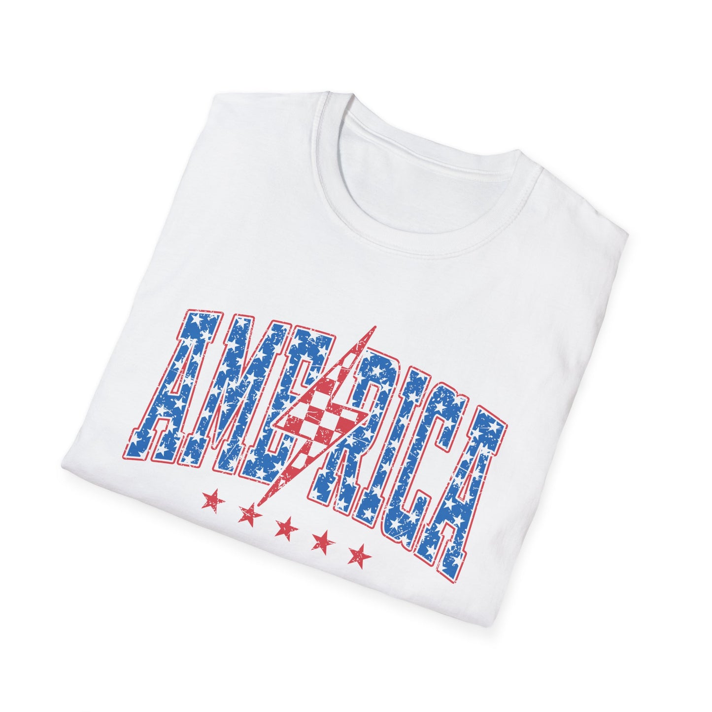 America lightning bolt graphic T-Shirt
