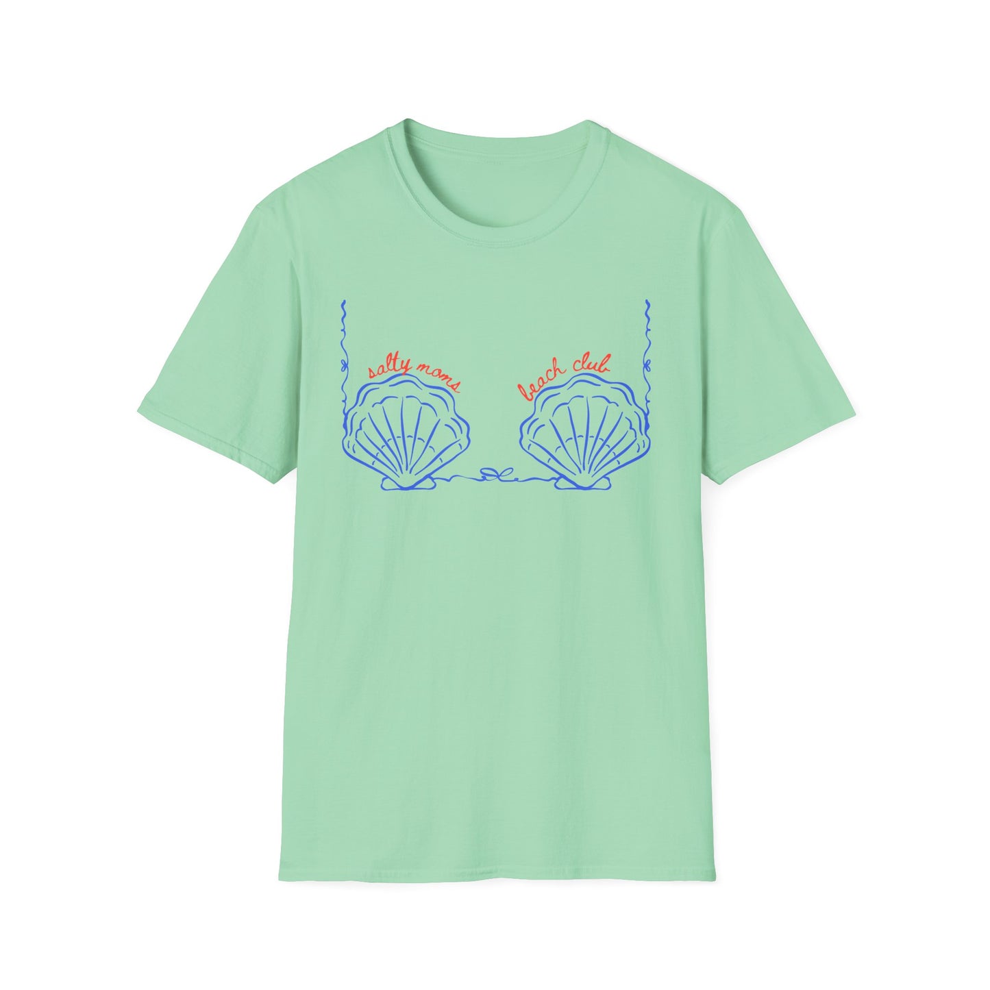 T-Shirt — 'Salty Mama Beach Club' Seashell Graphic Tee