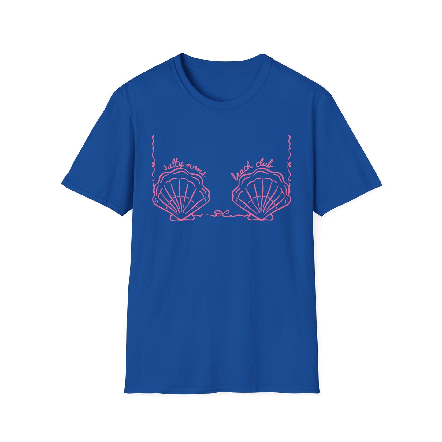 Shell Bikini Tee — "Salty Mama Beach Club" Graphic T-Shirt