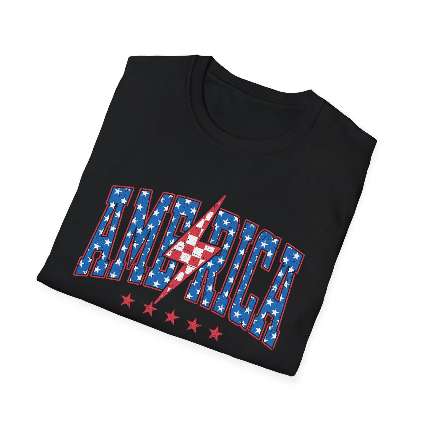 America lightning bolt graphic T-Shirt