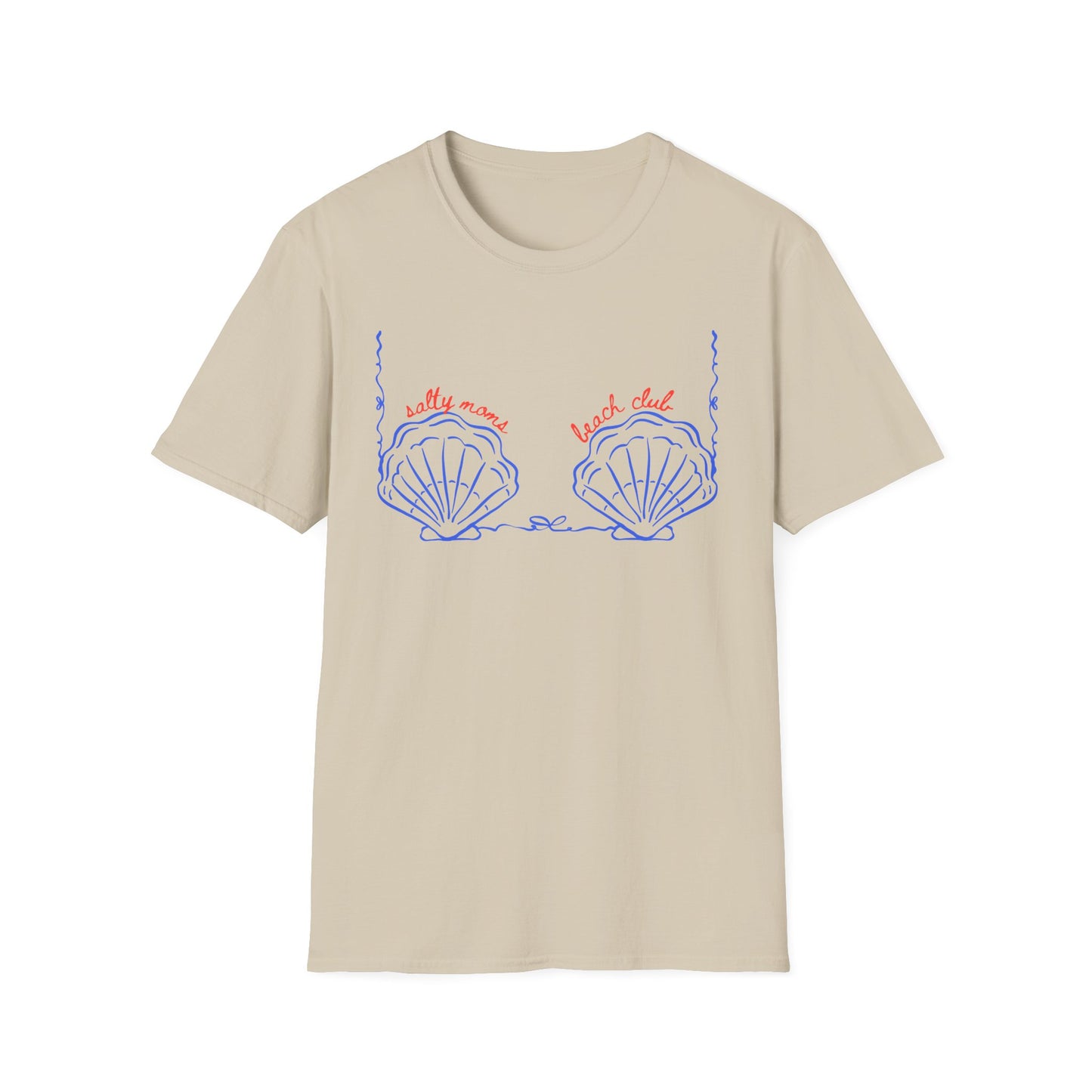 T-Shirt — 'Salty Mama Beach Club' Seashell Graphic Tee