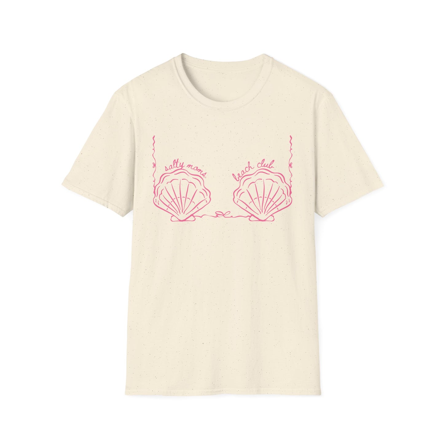 Shell Bikini Tee — "Salty Mama Beach Club" Graphic T-Shirt